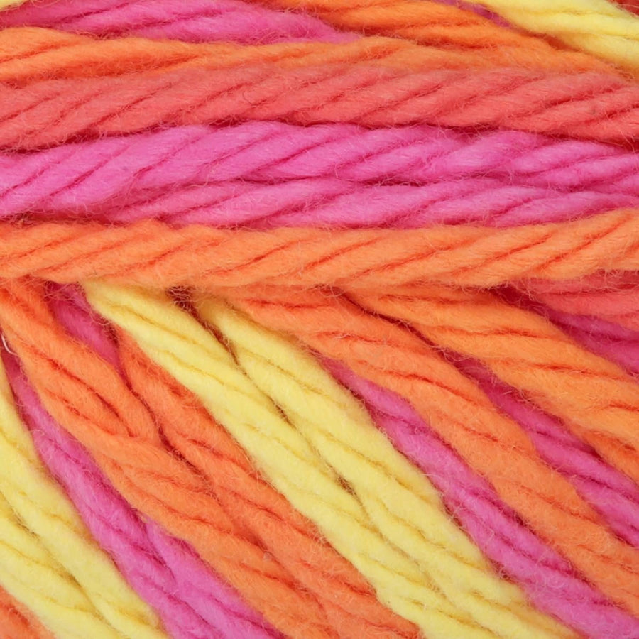 Lily Sugar 'N Cream The Original Ombre Yarn, 2oz, Gauge 4 Medium, 100% Cotton, Playtime - Machine Wash & Dry