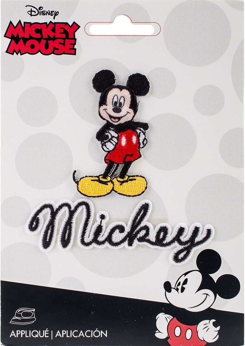 Wrights Disney Iron-On Mickey Mouse Body with Script Applique