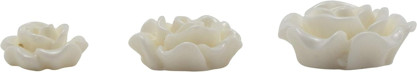 Embellishments by Tim Holtz Idea-ology, Heirloom Roses, Pack of 25, Assorted Sizes, White, TH93210