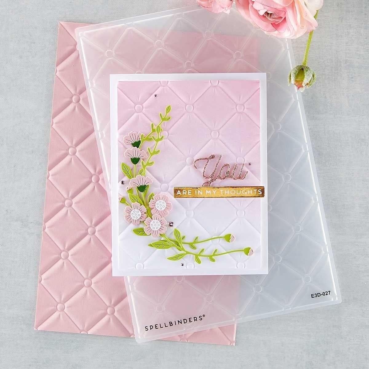 SPELLBINDERS PAPERCRAFTS, INC Tufted 3D Embossing Folder