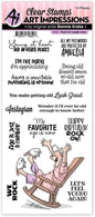 Art Impressions Laugh Lines Clear Stamp - Rock On