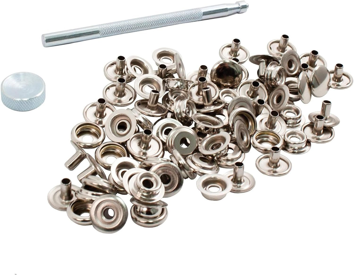 Realeather Crafts Snap Setter Kit, 24-Litter, Nickel