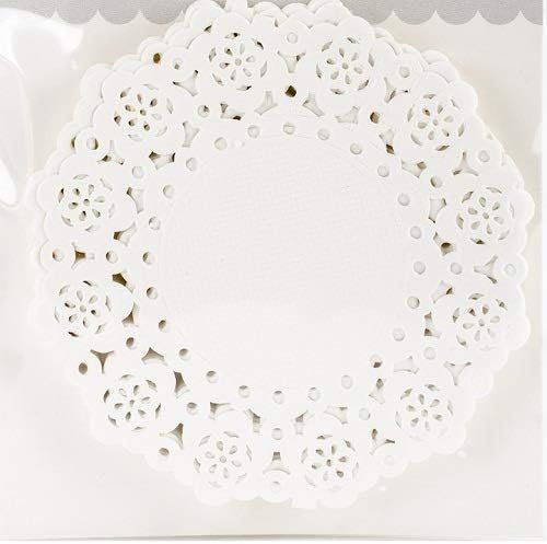 DOODLEBUG Mini Doilies (75 Pack), Lily White