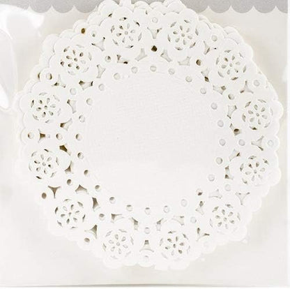 DOODLEBUG Mini Doilies (75 Pack), Lily White