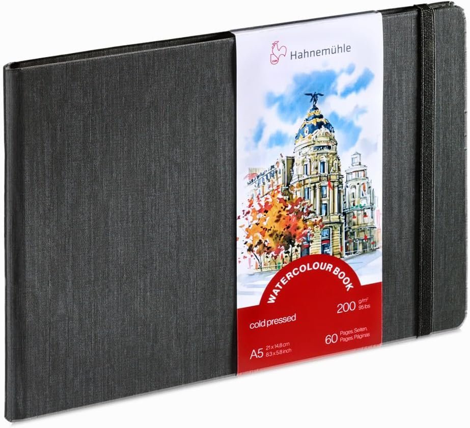 Hahnemuhle Watercolor Book A5 (5.8x8.3 inches) 200gsm Landscape