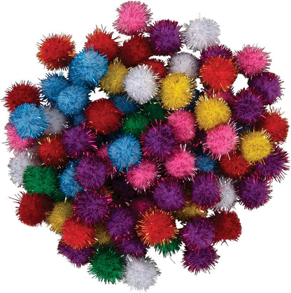 Creativity Street 1/2" Glitter Pompons
