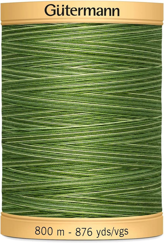 Gutermann Natural Cotton Thread Variegated 876yd, Deep Evening Sky