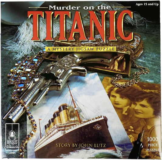 BePuzzled Classic Mystery 1000pc Jigsaw Puzzle - Murder on the Titanic