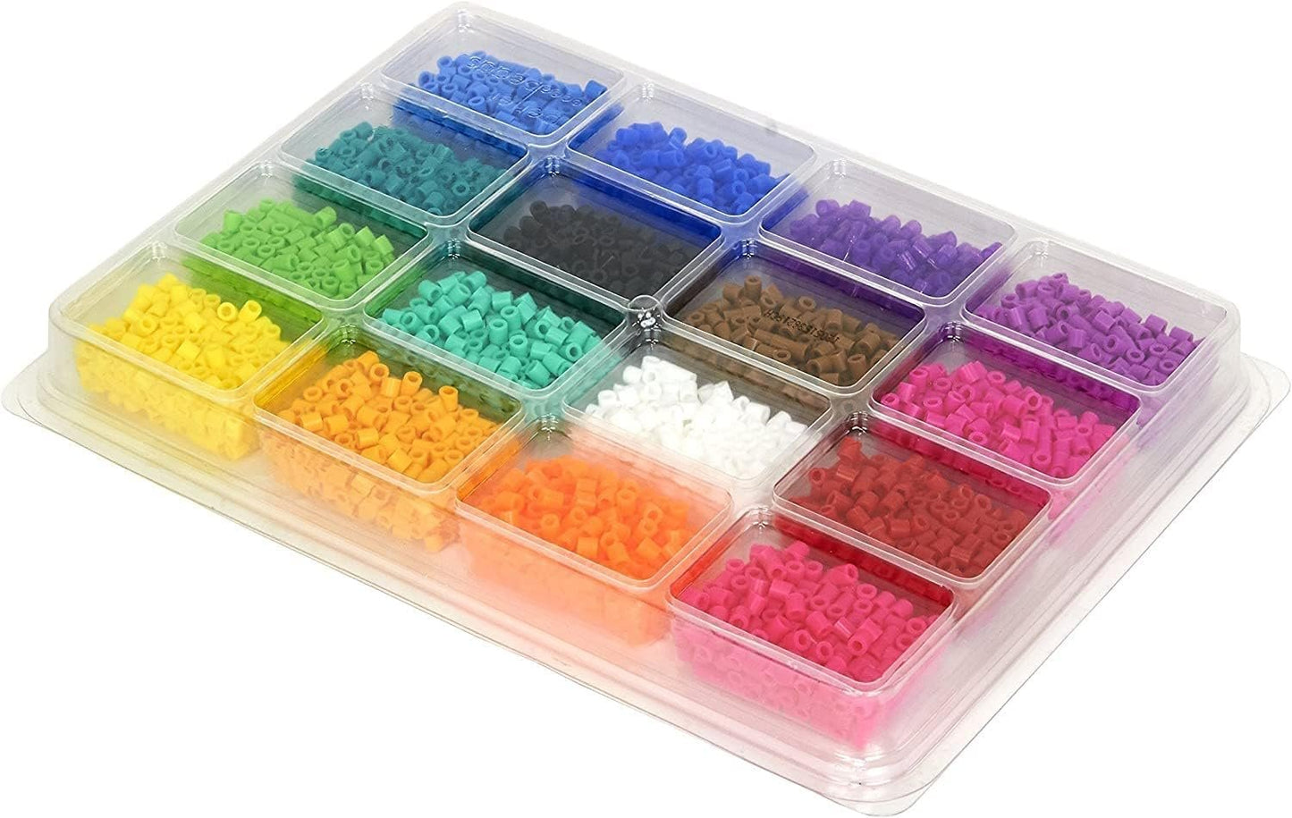 Perler 17605 Assorted Fuse Beads Kit with Storage Tray and Pattern Book for Arts and Crafts, Multicolor, 4001pcs