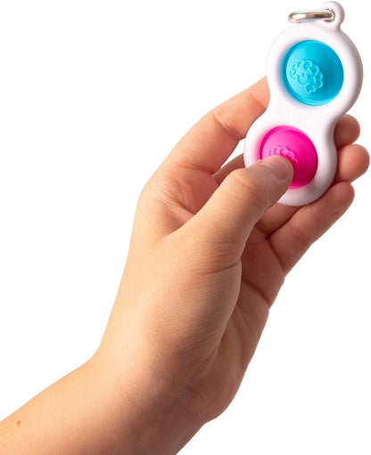 Fat Brain Toys Simpl Dimpl - Blue/Pink - Simpl Dimpl - Simple Dimple - Blue/Pink Office & Desk Toys for Ages 3 to 12