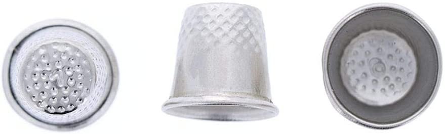 Nickle Plated Metal Thimbles - Allary Craft & Sew - Small, Medium & Large Size (1 of Each)