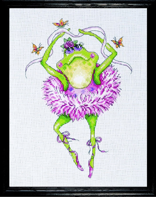Design Works Crafts Counted Cross Stitch, Frog Dancer, 7 by 10 inches (2757)