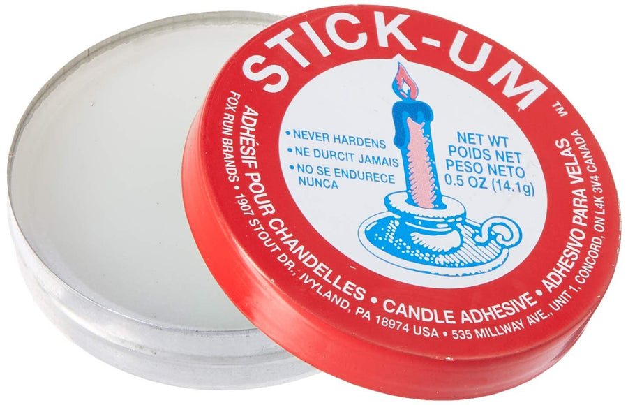 Fox Run Stick-Um Candle Adhesive, 0.5-Ounce