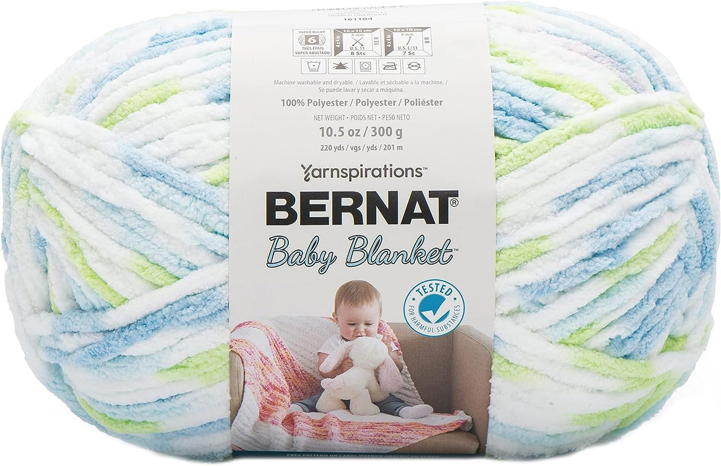 Bernat Baby Blanket Big Ball Funny Prints