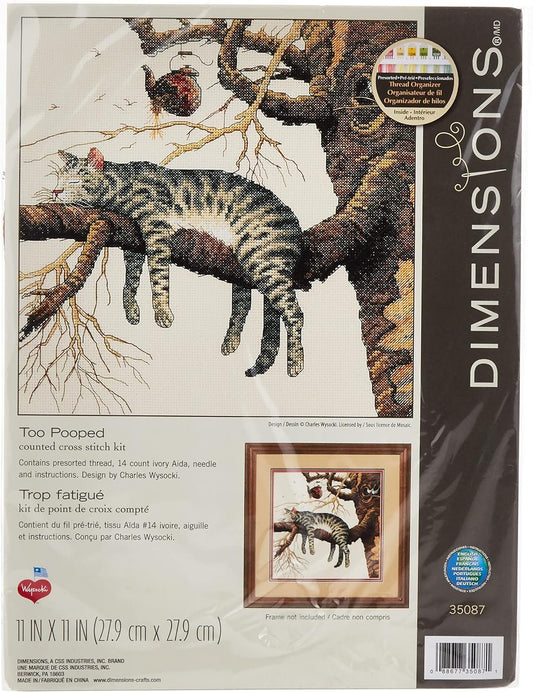 Dimensions 'Butterfly Profusion' Counted Cross Stitch Kit, 14 Count Aida, 11" x 11"