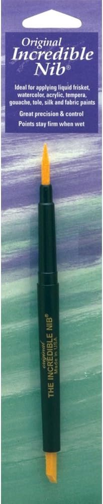 Grafix Original Incredible Nib – Unique Acrylic Fiber Applicator – Great for Applying Liquid Frisket, Watercolor, Acrylic, Tempera, Gouache, Tole Paint, Silk Paint, Fabric Paint, and More