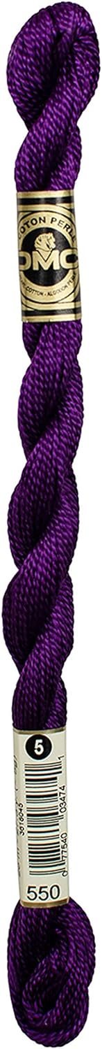 DMC 115 3-550 Pearl Cotton Thread, Very Dark Violet