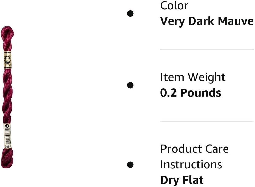 DMC Pearl Cotton Skeins Size 5-27.3 Yds: Very Dark Mauve