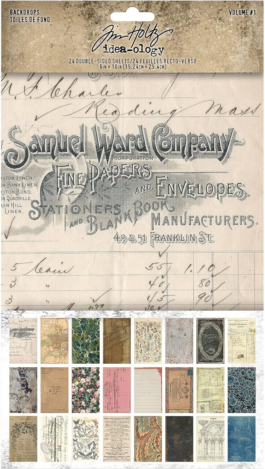 Tim Holtz Backdrops 1 Craft and Hobby, Volume #1 24