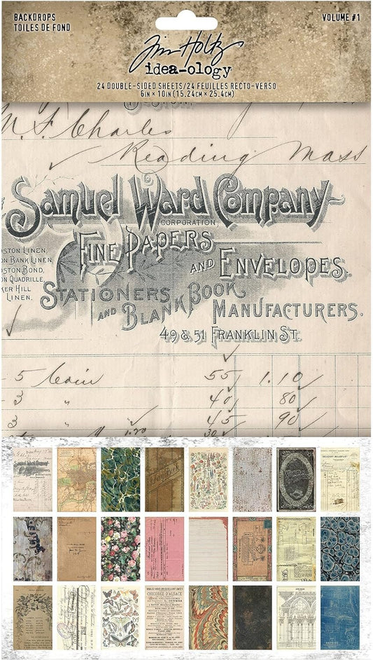 Tim Holtz Backdrops 1 Craft and Hobby, Volume #1 24