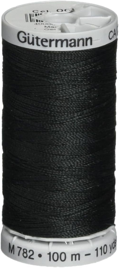 Gutermann 27090038 Extra Strong Thread 110 Yards-Black