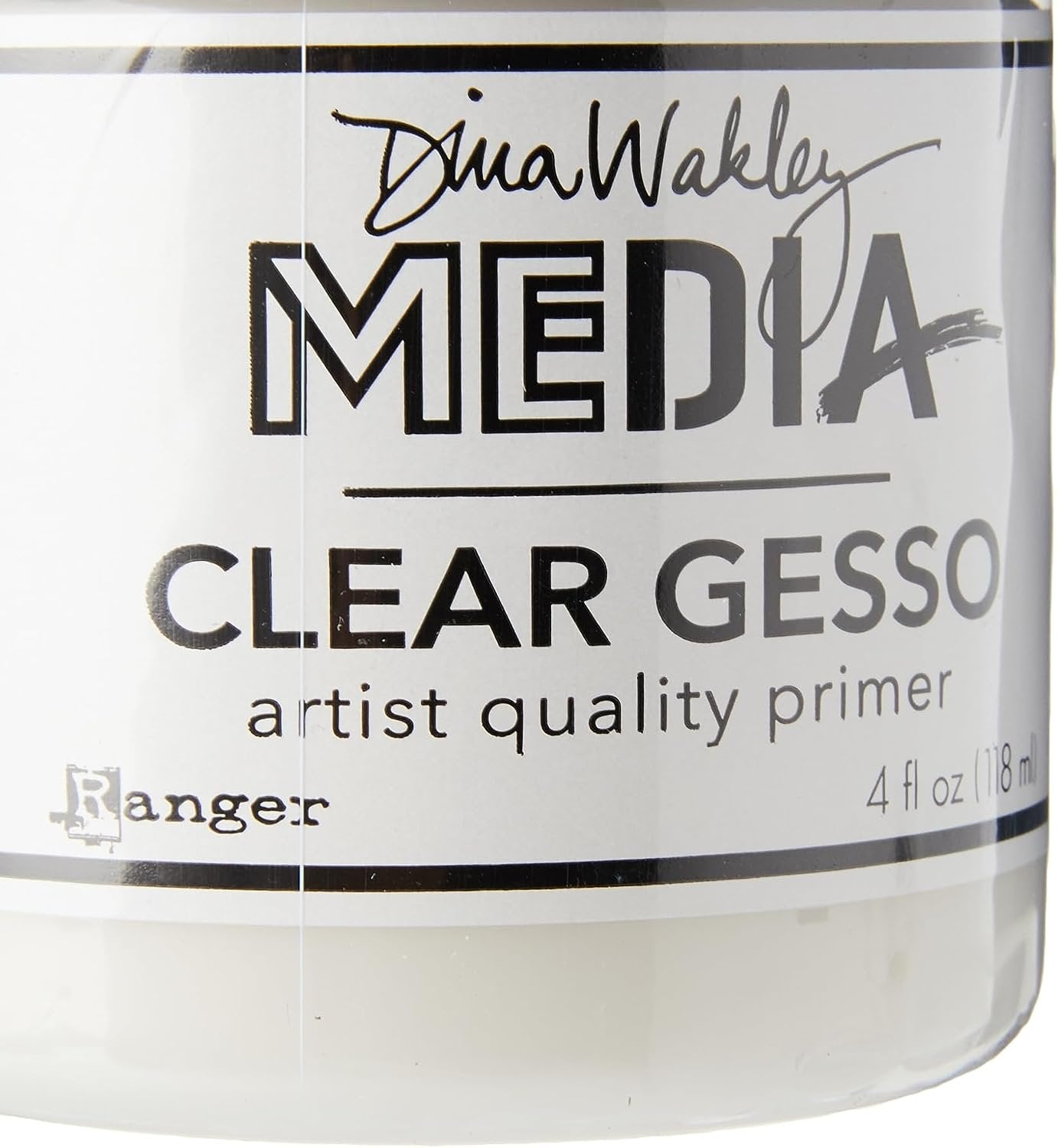 Ranger MDM46424 Dina Wakley Media Gesso 4oz Jar-Clear, (Parent)