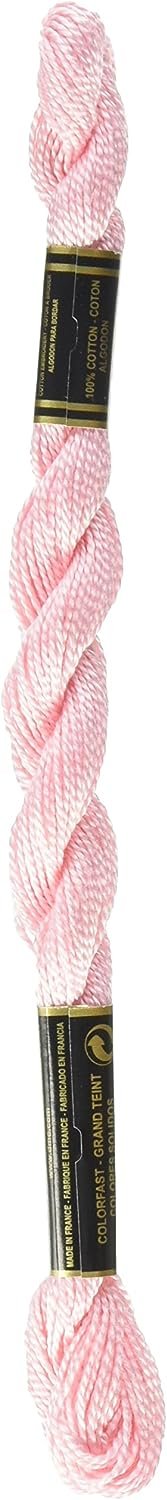 DMC 115 5-963 Pearl Cotton Thread, Ultra Very Light Dusty Rose, Size 5