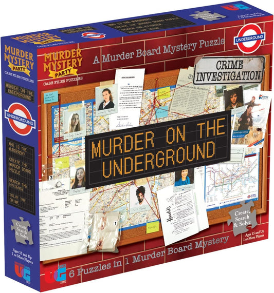 Murder Mystery Party | Case File Puzzle Murder on The Underground, for Ages 14+