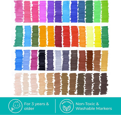 The Pencil Grip Magic Tri Stix, Non-Toxic and Washable Markers For Kids, 24 Assorted Stix Markers, TPG-397