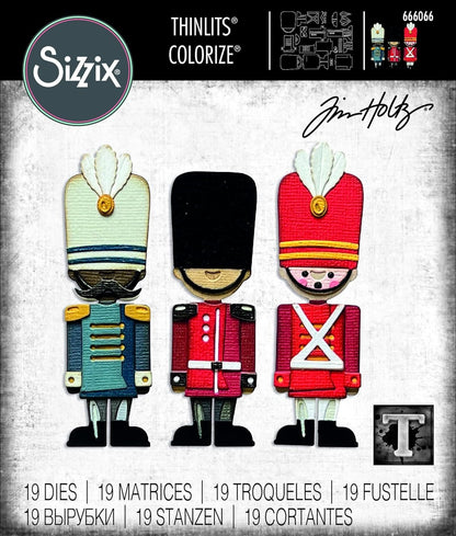 Sizzix Thinlits Die Set 19PK Harvey Colorize by Tim Holtz | 666066 | Chapter 4 2022 Wafer, Grey