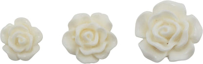 Embellishments by Tim Holtz Idea-ology, Heirloom Roses, Pack of 25, Assorted Sizes, White, TH93210