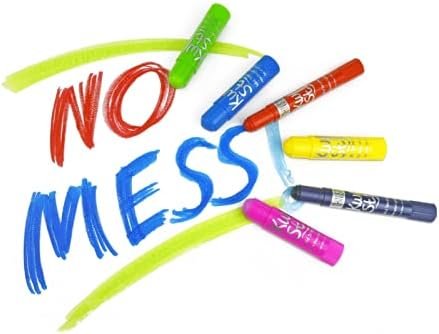 The Pencil Grip Kwik Stix Neon Paint Pens, Tempera Paint Pens, Super Quick Drying, Assorted Neon Colors, 72 Count - TPG-626