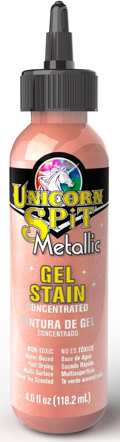 Unicorn Spit Sparkling Wood Stain & Glaze 4oz-Metallic Aphrodite 5775-7001