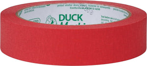 Duck 240818 Masking Tape, 0.94-Inch x 30-Yard, Red