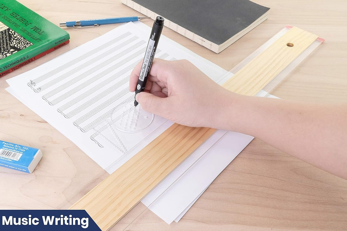 Pacific Arc Ames Lettering Guide for Lettering, Writing, Architecture, and Drawing