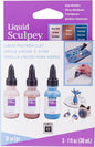 Liquid Sculpey Liquid Polymer Oven-Bake Clay, Glam Metallic Sampler Pack, Three 1 oz. bottles included, Rose Gold, Peacock Pearl and Bronze, Great for jewelry, DIY, mixed media and more!