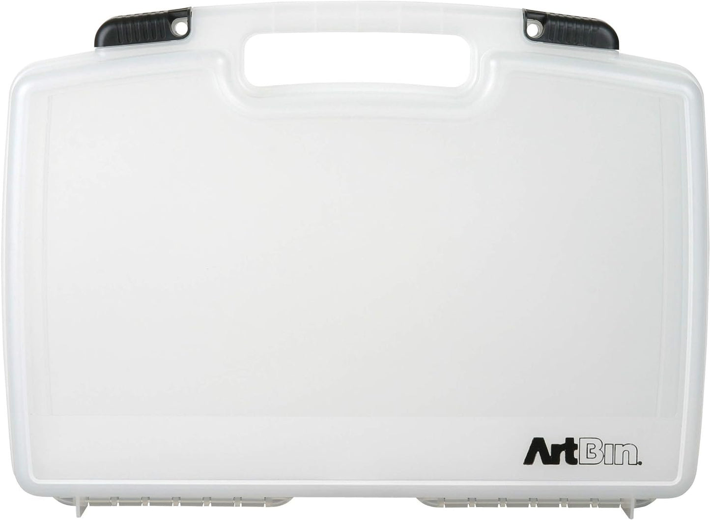 ArtBin 8017AB 17 inch Quick View Carrying Case, Portable Art & Craft Organizer with Handle, [1] Plastic Storage Case, Translucent