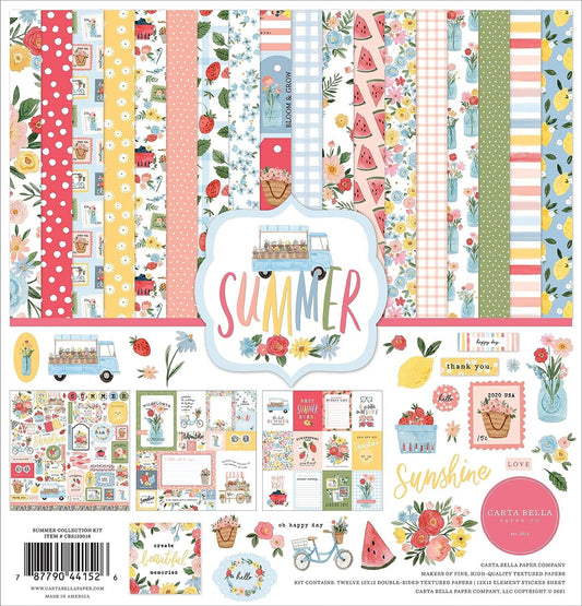 Carta Bella Paper Company Summer Collection Kit Paper