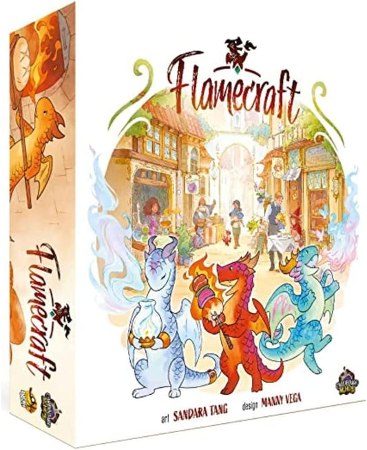 Flamecraft – Board Game by Lucky Duck Games 1-5 Players – Board Games for Family - 60 Minutes of Gameplay – Games for Game Night – Teens and Adults Ages 14+ - English Version