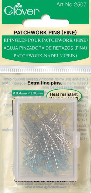 Clover Q2507 Patchwork Pins-Fine, 100 Per Pack