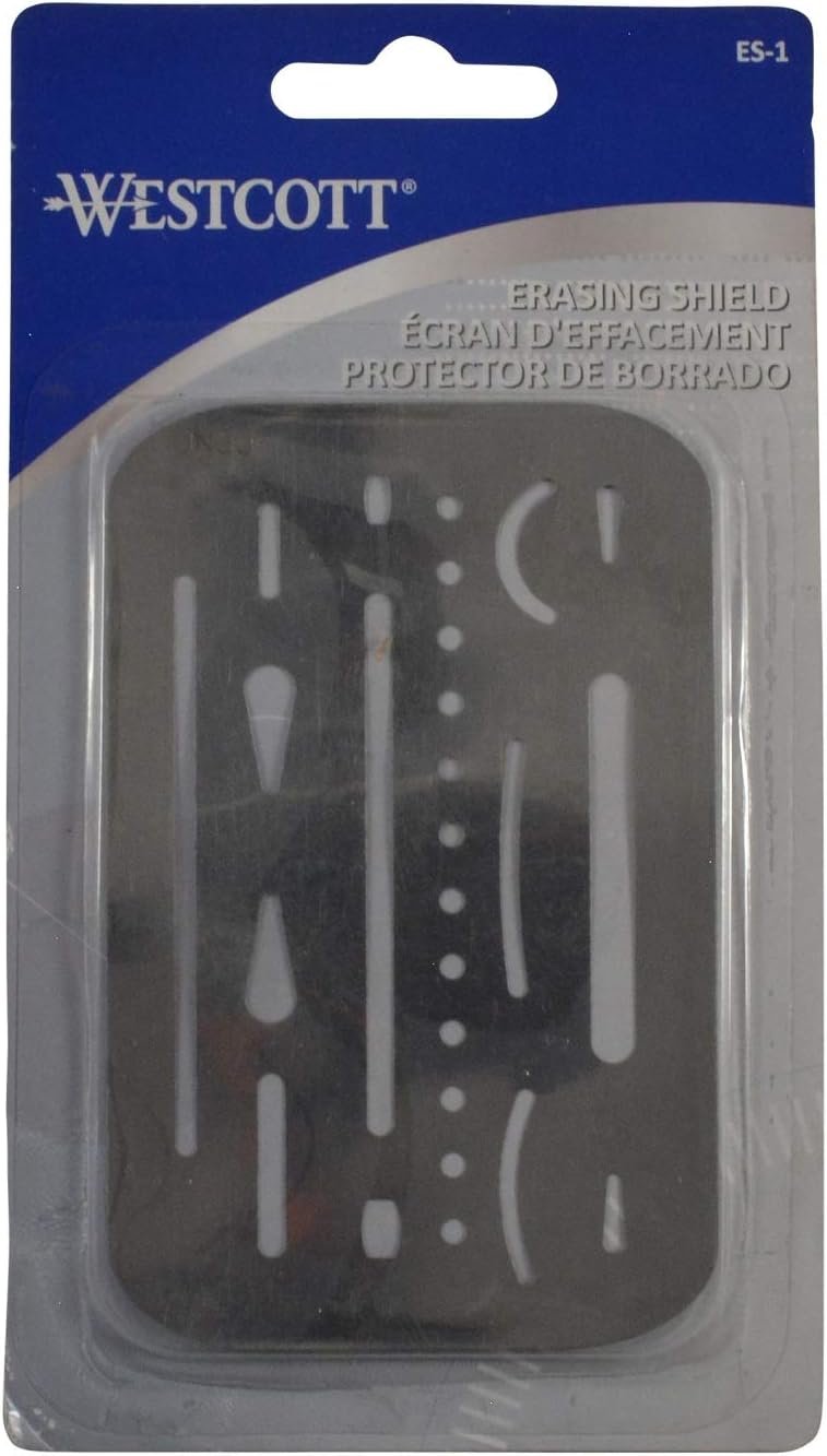 Westcott ES-1 Erasing Shield, 3.5" X 2.25"