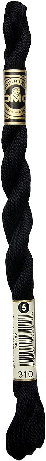 DMC Pearl Cotton Skein Size 3 16.4yd, Black