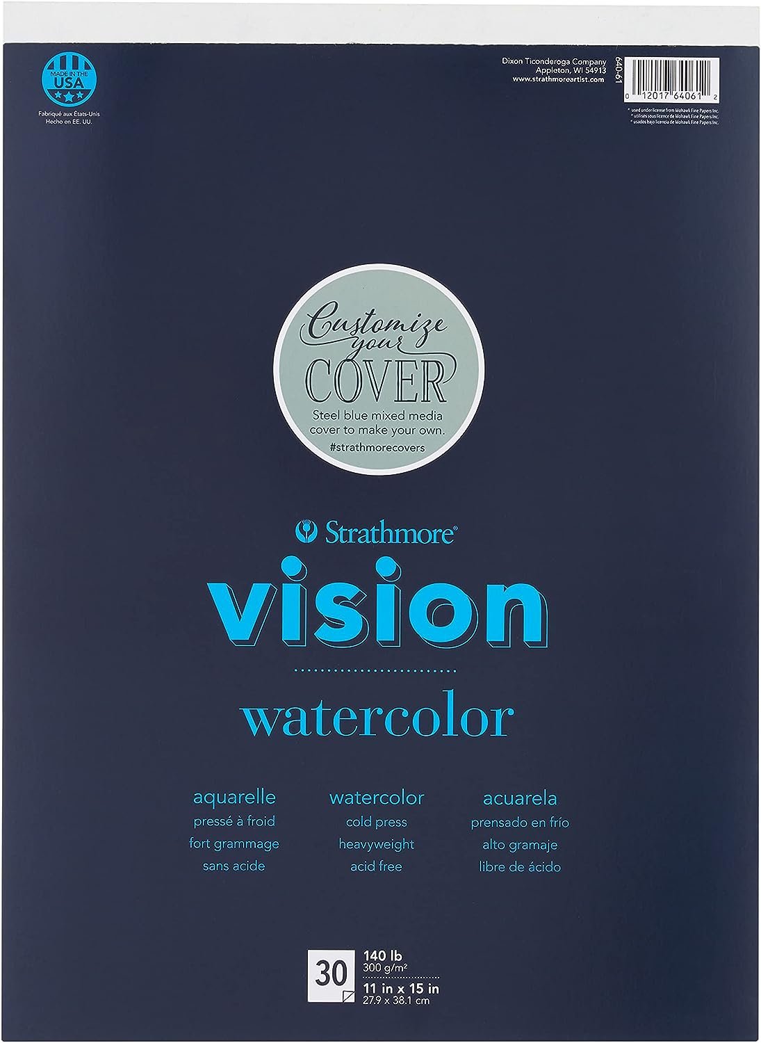Strathmore Vision Vellum Mixed Media Pad 5.5"X8.5"-98lb, 70 Sheets -62662550