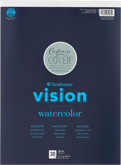 Strathmore Vision Vellum Mixed Media Pad 5.5"X8.5"-98lb, 70 Sheets -62662550