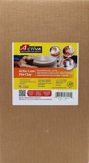 ACTIVA Blackjack Low Fire Clay, 25 pounds White
