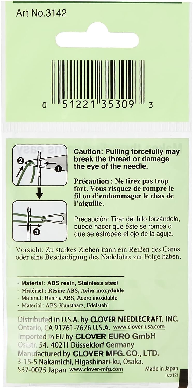 Clover 3142 Yarn Threader,Dark green