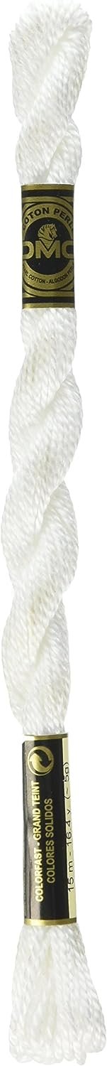 DMC 115 3-B5200 Pearl Cotton Thread, Snow White, Size 3