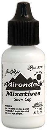 Ranger Tim Holtz Adirondack Alchol Ink & Mixative Pitch Black and Snow Cap White TIM34049