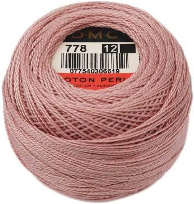 DMC 116 12-778 Pearl Cotton Thread Balls, Very Light Antique Mauve, Size 12