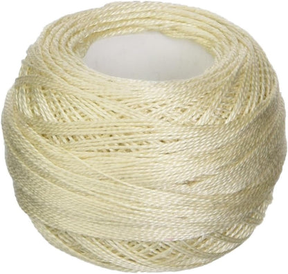 DMC Pearl Cotton Ball Size 12 141yd, Cream